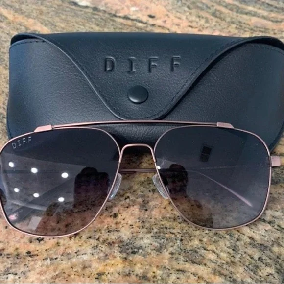 Diff Atlas Aviator Sunglasses diff atlas aviator sunglasses New | eBay main image 3